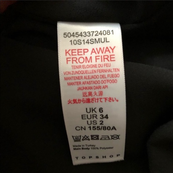 Topshop Floral Pintuck Chuck On Midi Dress sz 2 - Picture 11 of 15